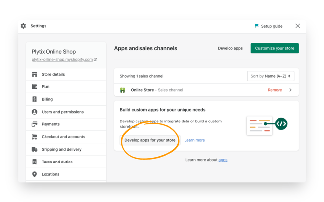 Shopify Getting The API Access Token From Your Shopify Store